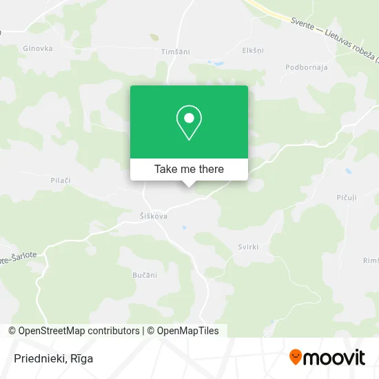 Priednieki map
