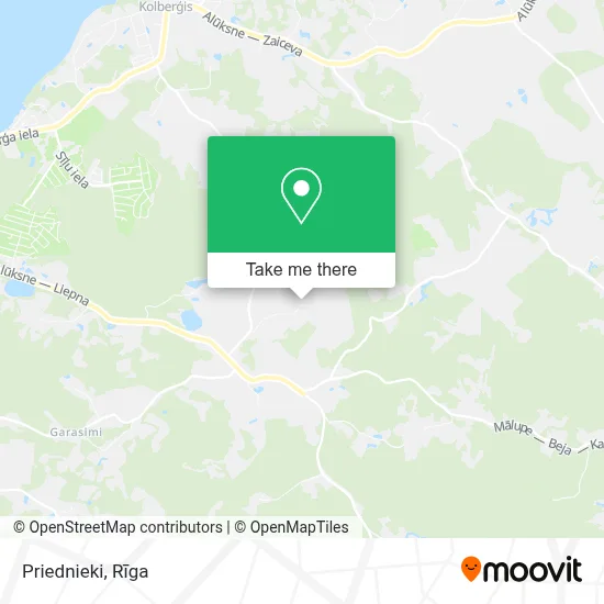 Priednieki map