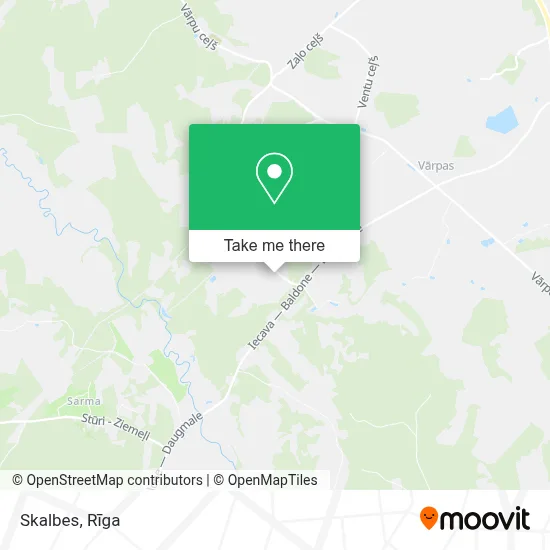 Skalbes map