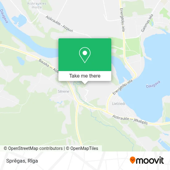 Sprēgas map
