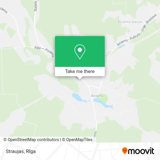 Straujas map