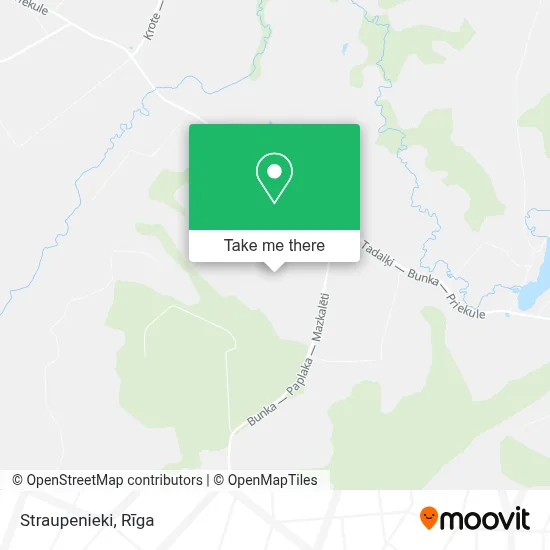 Straupenieki map