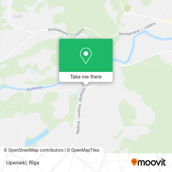 Upenieki map