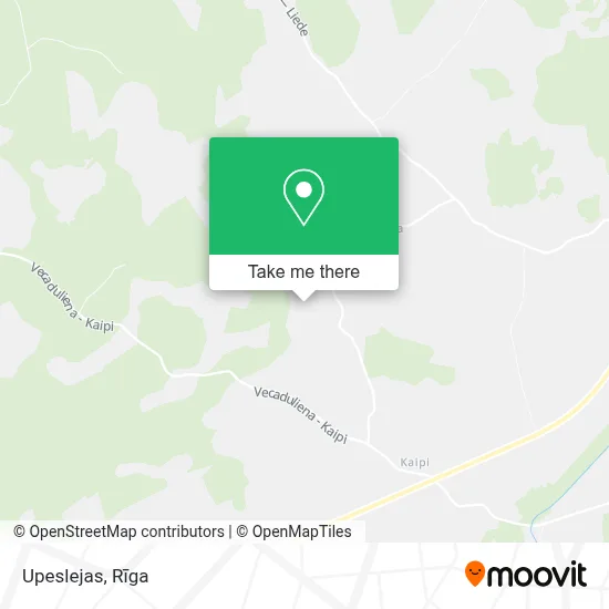 Upeslejas map