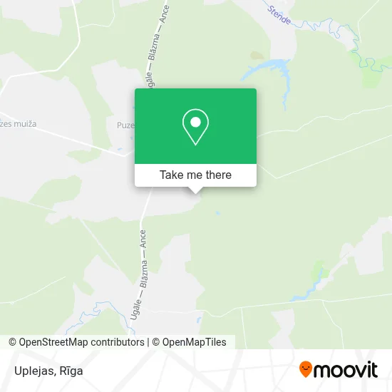 Uplejas map