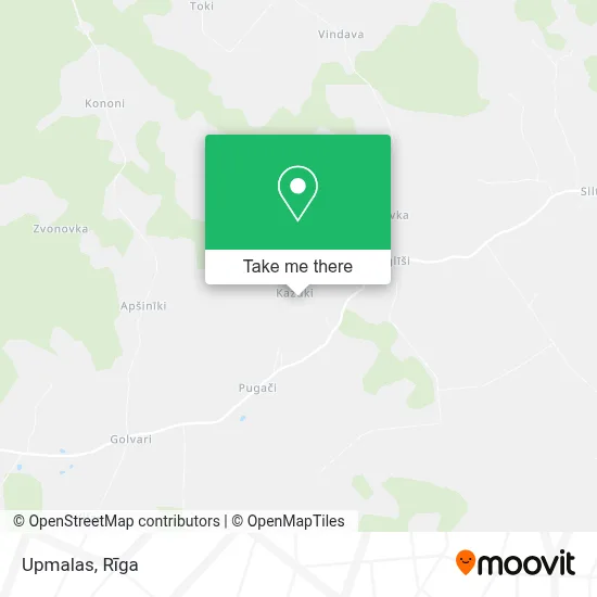 Upmalas map