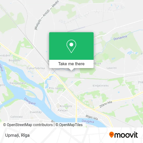 Upmaļi map