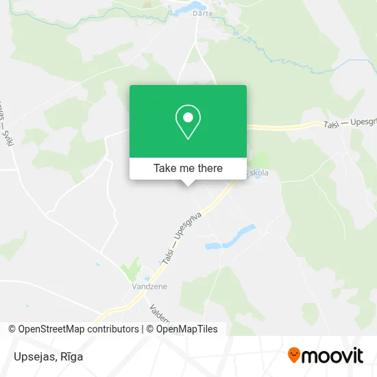 Upsejas map