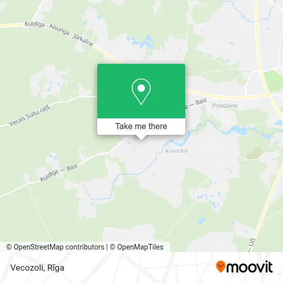 Vecozoli map