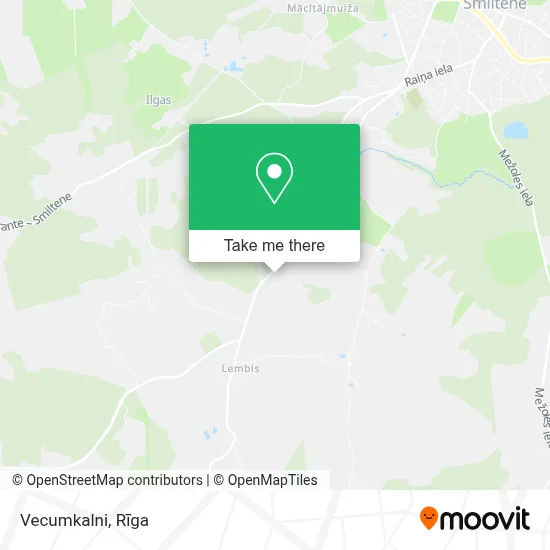 Vecumkalni map