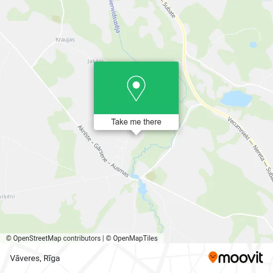 Vāveres map