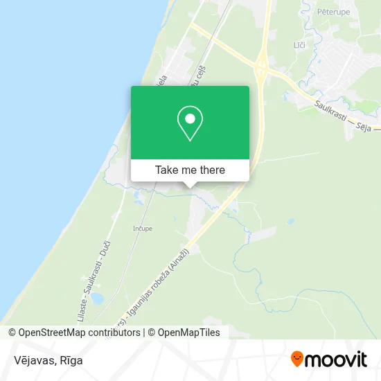 Vējavas map