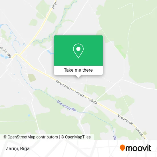 Zariņi map