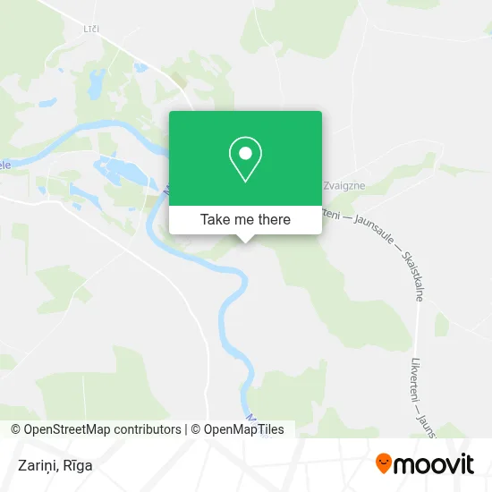 Zariņi map
