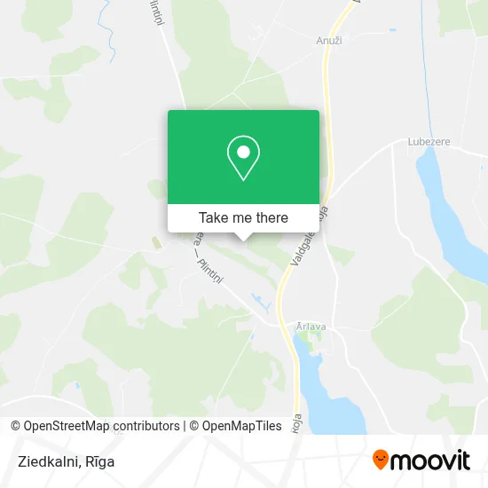 Ziedkalni map