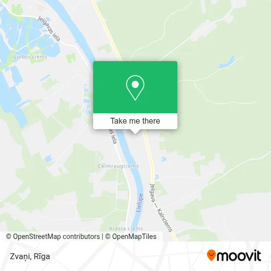 Zvaņi map