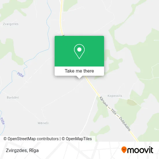Zvirgzdes map
