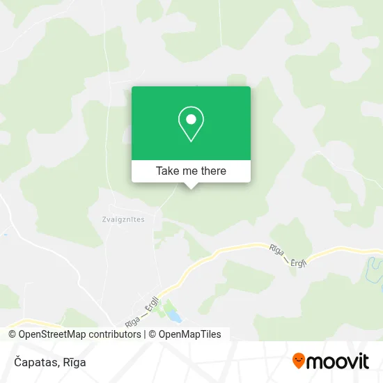 Čapatas map