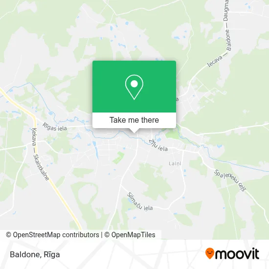 Baldone map