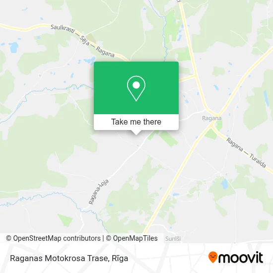 Raganas Motokrosa Trase map