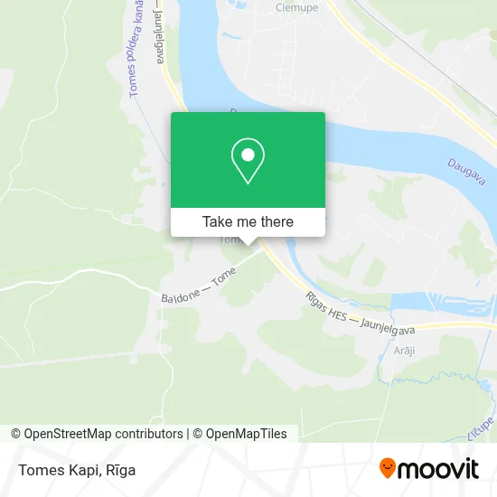Tomes Kapi map