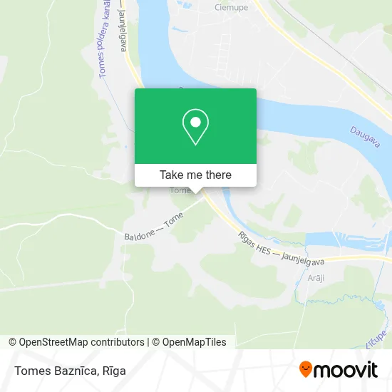 Tomes Baznīca map