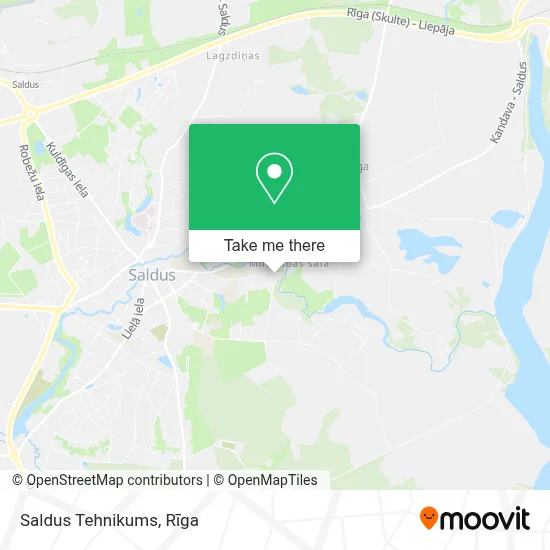 Saldus Tehnikums map