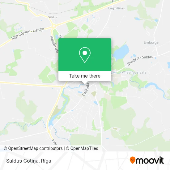 Saldus Gotiņa map