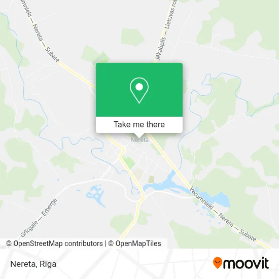 Nereta map
