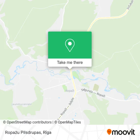 Ropažu Pilsdrupas map