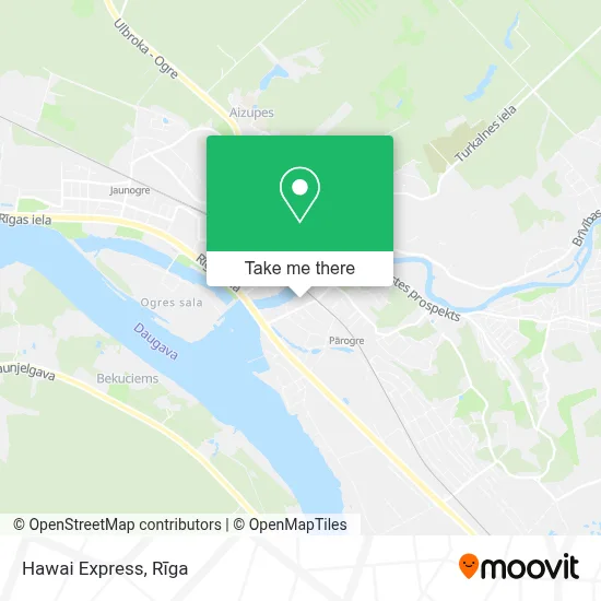 Hawai Express map
