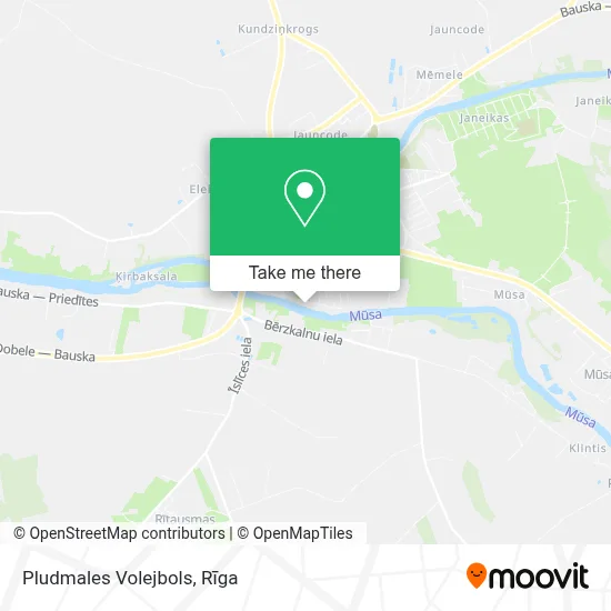 Pludmales Volejbols map
