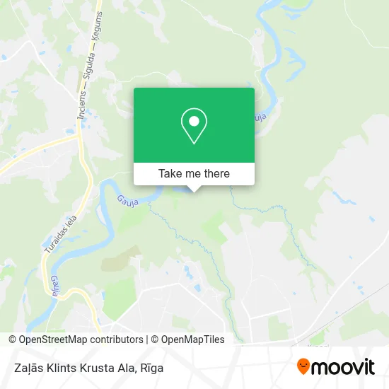 Zaļās Klints Krusta Ala map