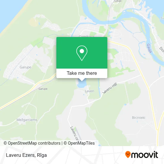 Laveru Ezers map