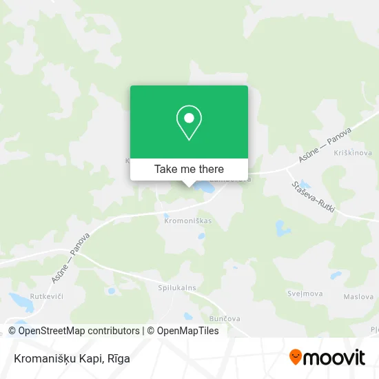 Kromanišķu Kapi map