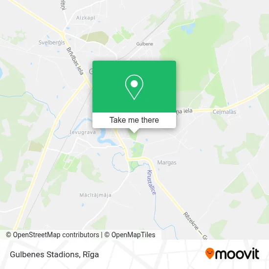 Gulbenes Stadions map