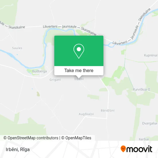 Irbēni map