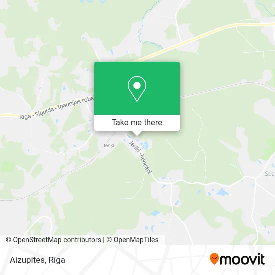 Aizupītes map