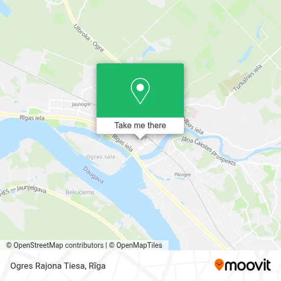 Ogres Rajona Tiesa map