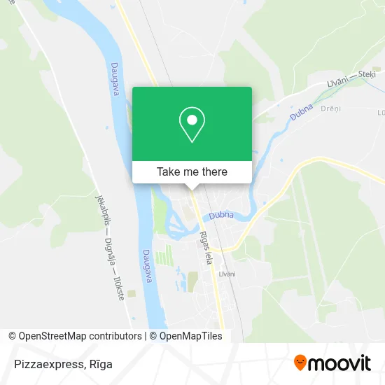 Pizzaexpress map
