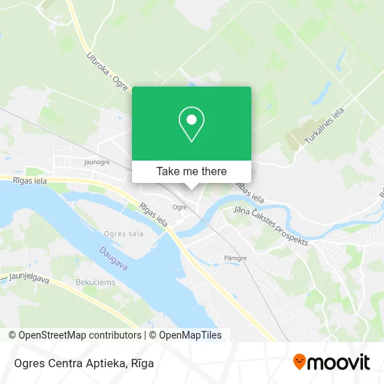 Ogres Centra Aptieka map