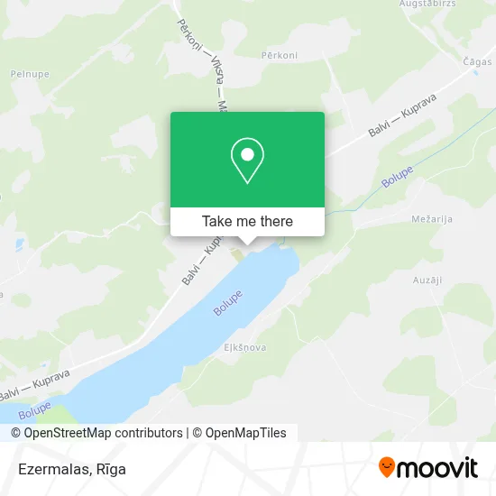 Ezermalas map