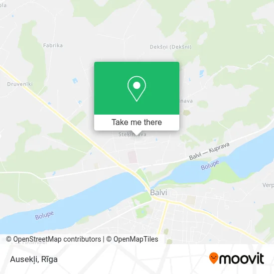 Ausekļi map