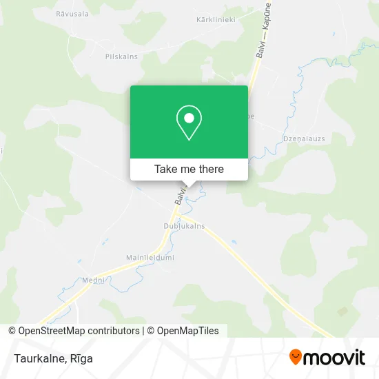Taurkalne map