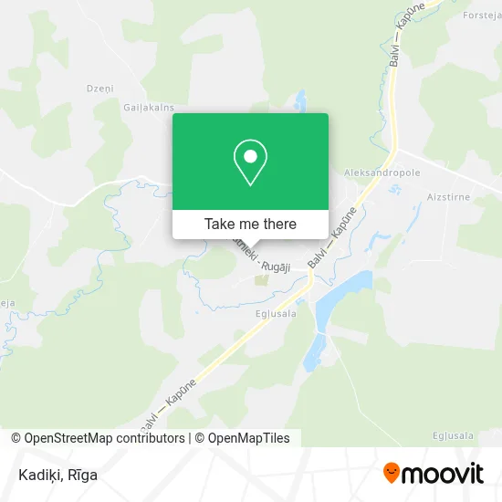 Kadiķi map