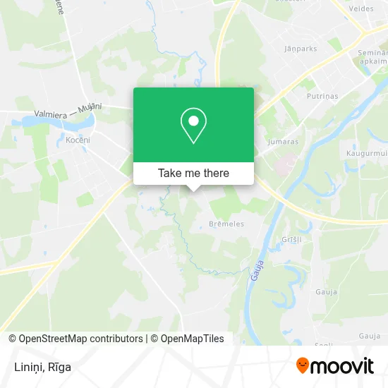 Liniņi map