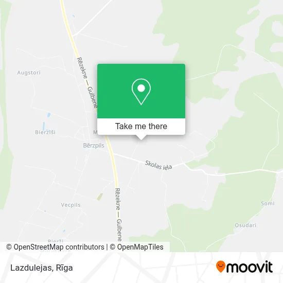 Lazdulejas map