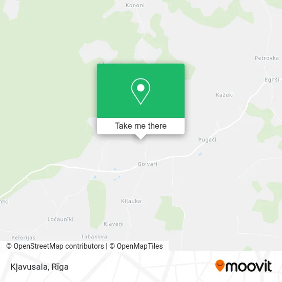 Kļavusala map