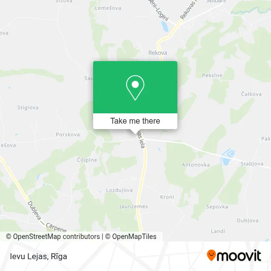 Ievu Lejas map