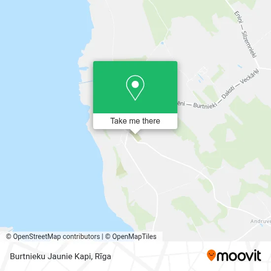 Burtnieku Jaunie Kapi map